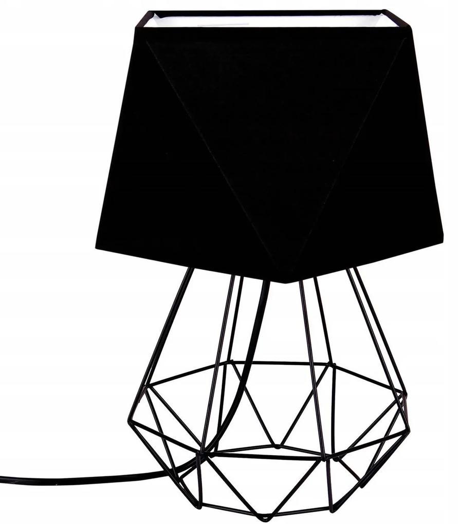 Stolná lampa Diamond 1, 1x textilné tienidlo (výber z 12 farieb), (výber z 3 farieb konštrukcie)
