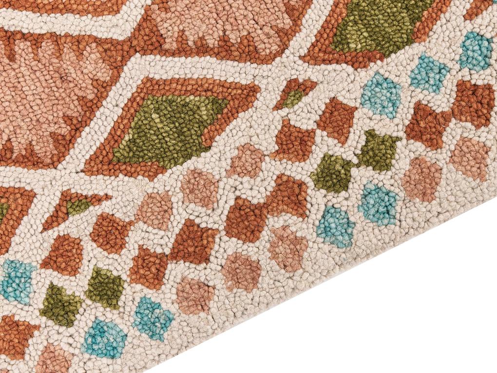 Vlnený koberec 140 x 200 cm viacfarebný ERMENEK Beliani