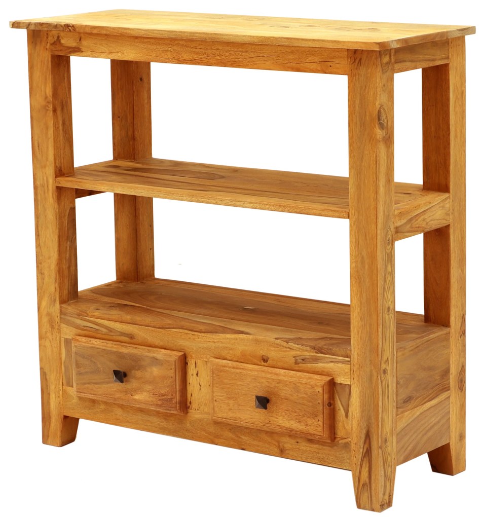 furniture-nabytek.cz - TV stolík z masívu z dreva palisander 90x90x35