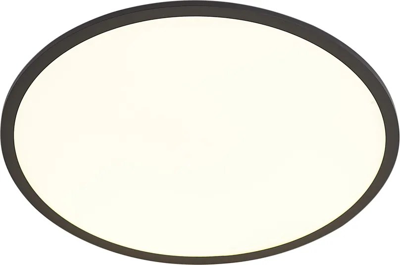 Inteligentný LED panel čierny 60 cm vrátane LED stmievania na teplé svetlo s diaľkovým ovládaním - Knob