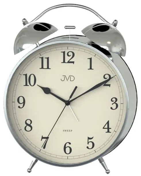 Budík JVD SRP2107 – veľký ručičkový budík s mechanickým zvonením, 28 cm
