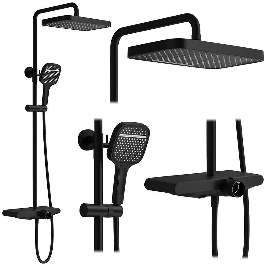 Sprchová súprava Rea Bari čierna