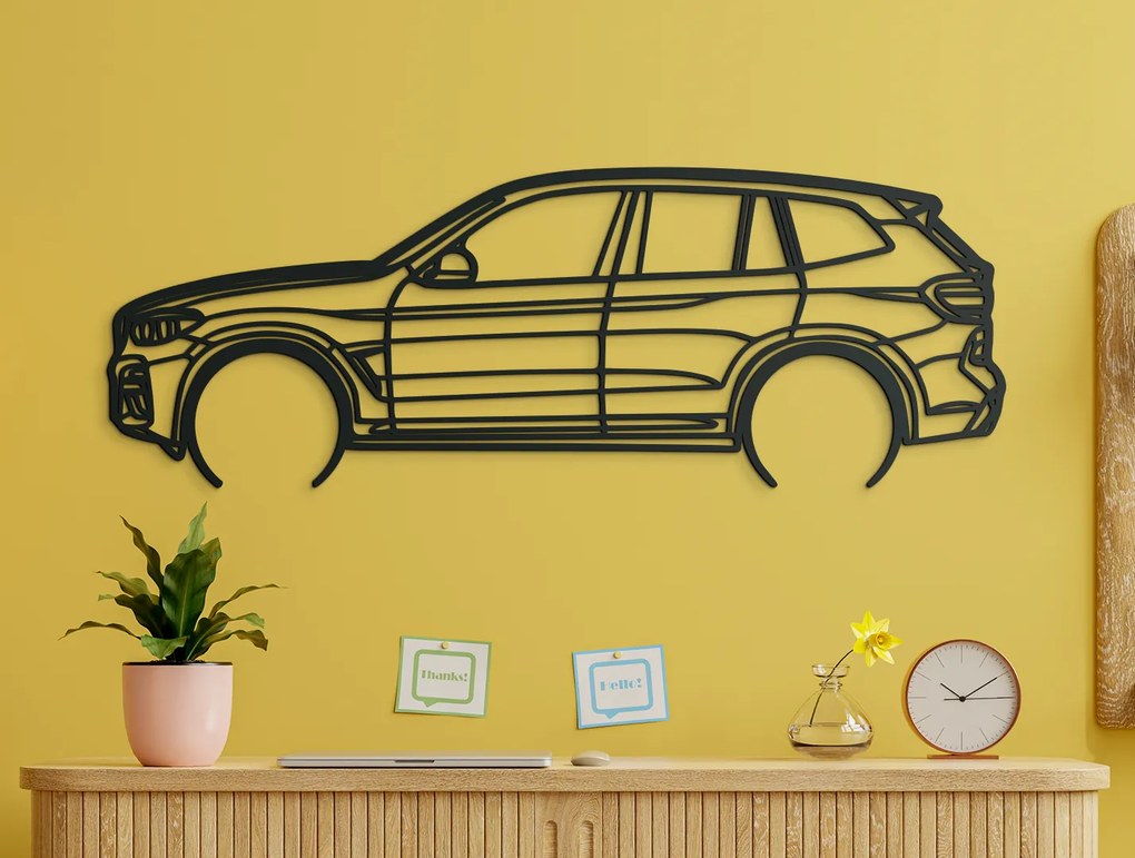 drevko Moderná nálepka BMW X3 Rozmer obrazu: 30,5 x 86 cm, Farba dekorácie: Čierna