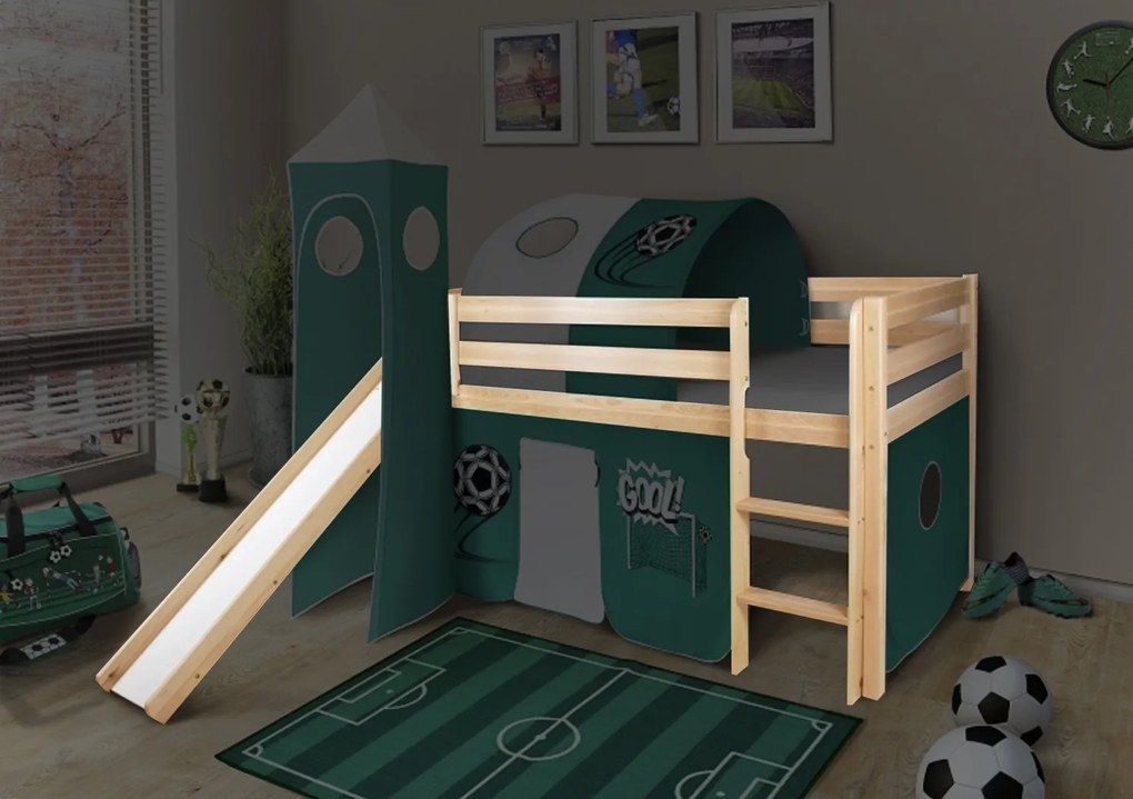 MG Vyvýšená detská posteľ SORO 90x200