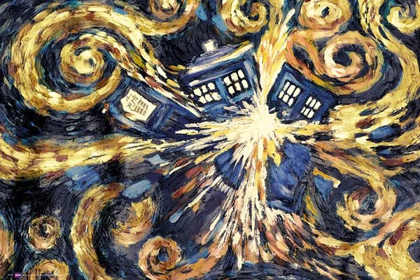 Plagát, Obraz - DOCTOR WHO - exploding tardis