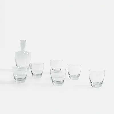 Súprava na whisky AMBER, 7-dielna