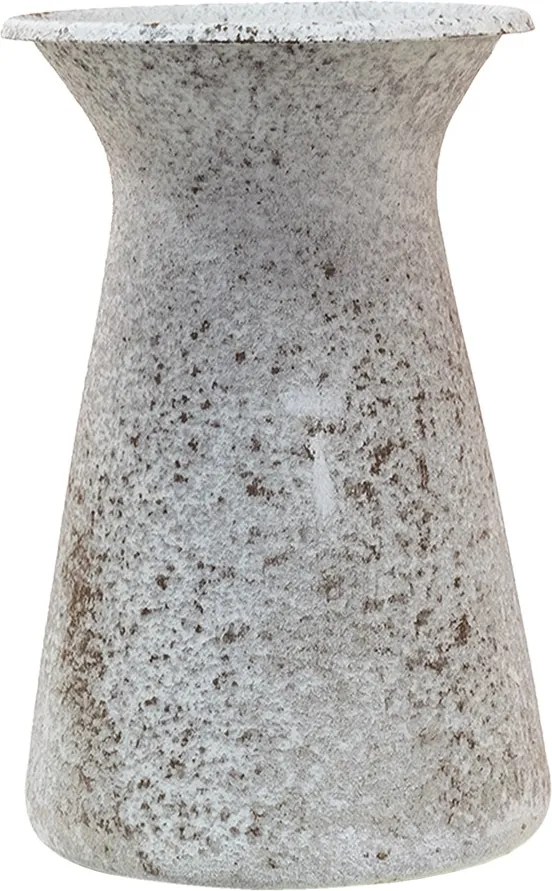 Šedý antik dekoratívny kovový džbánok - 12*12*20 cm