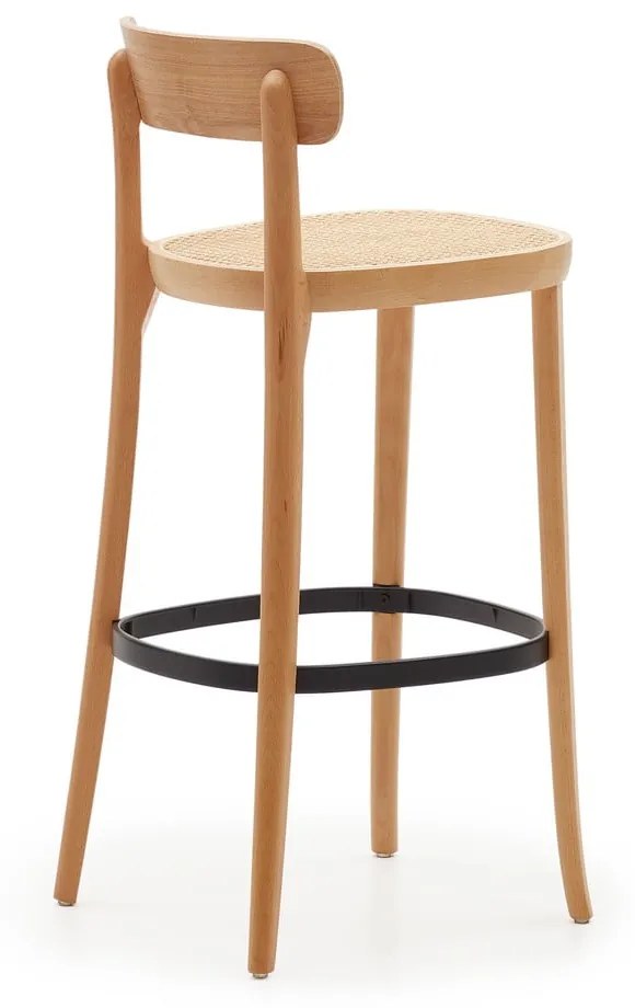 Barová stolička v dekore jaseňa v prírodnej farbe 99 cm Romane – Kave Home