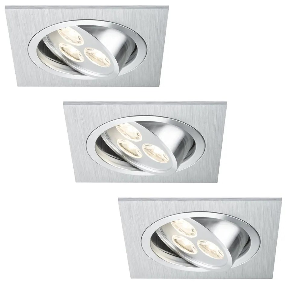 Paulmann Paulmann 92532 - SADA 3x LED podhľadové svietidlo PREMIUM LINE 3xLED/3W/230V BA0104