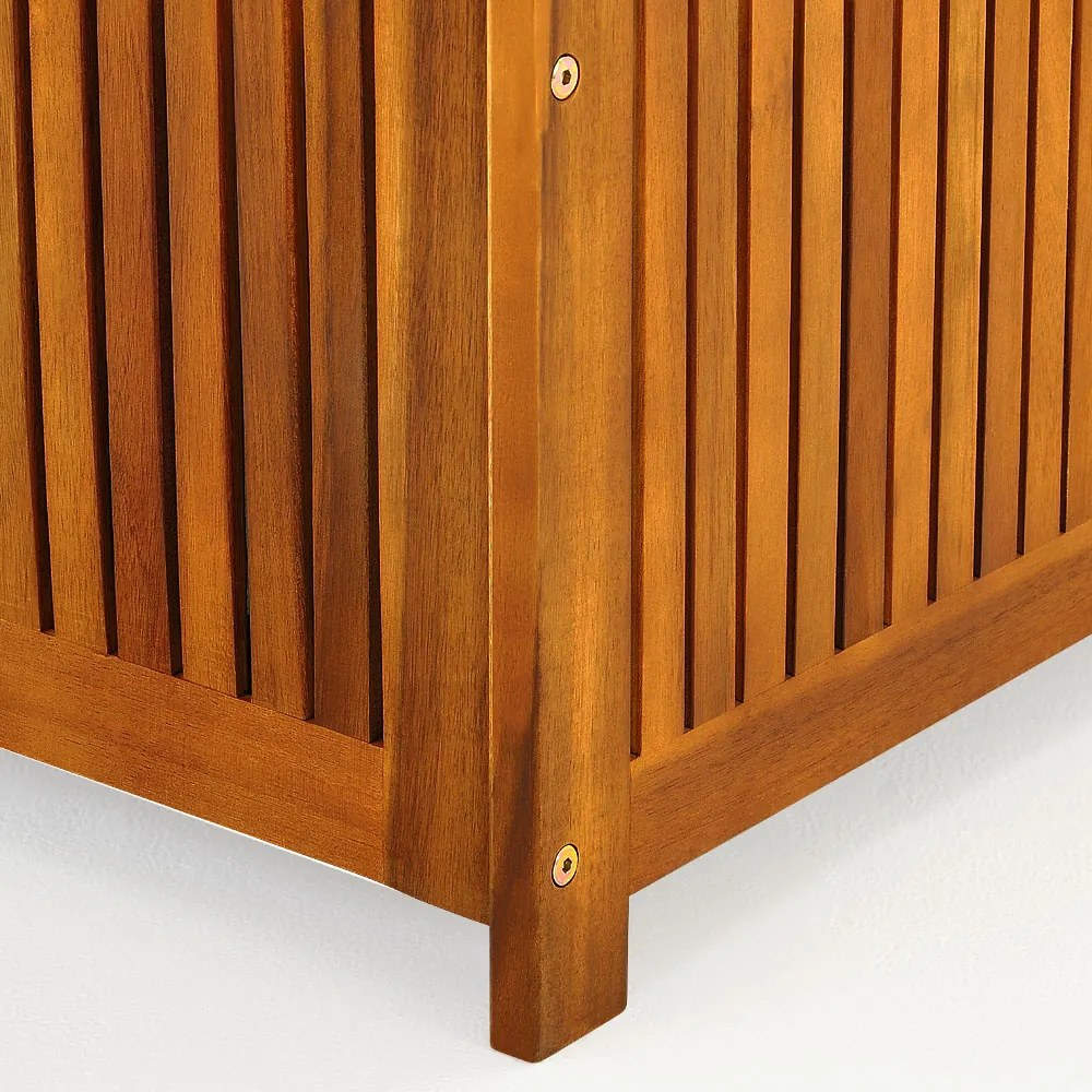 Casaria Drevený úložný box ACACIA, 117x50x59cm, prírodná hnedá