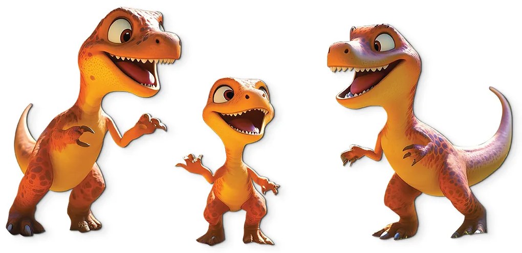 drevko | Obraz Malé dinosaury 68 x 130 cm