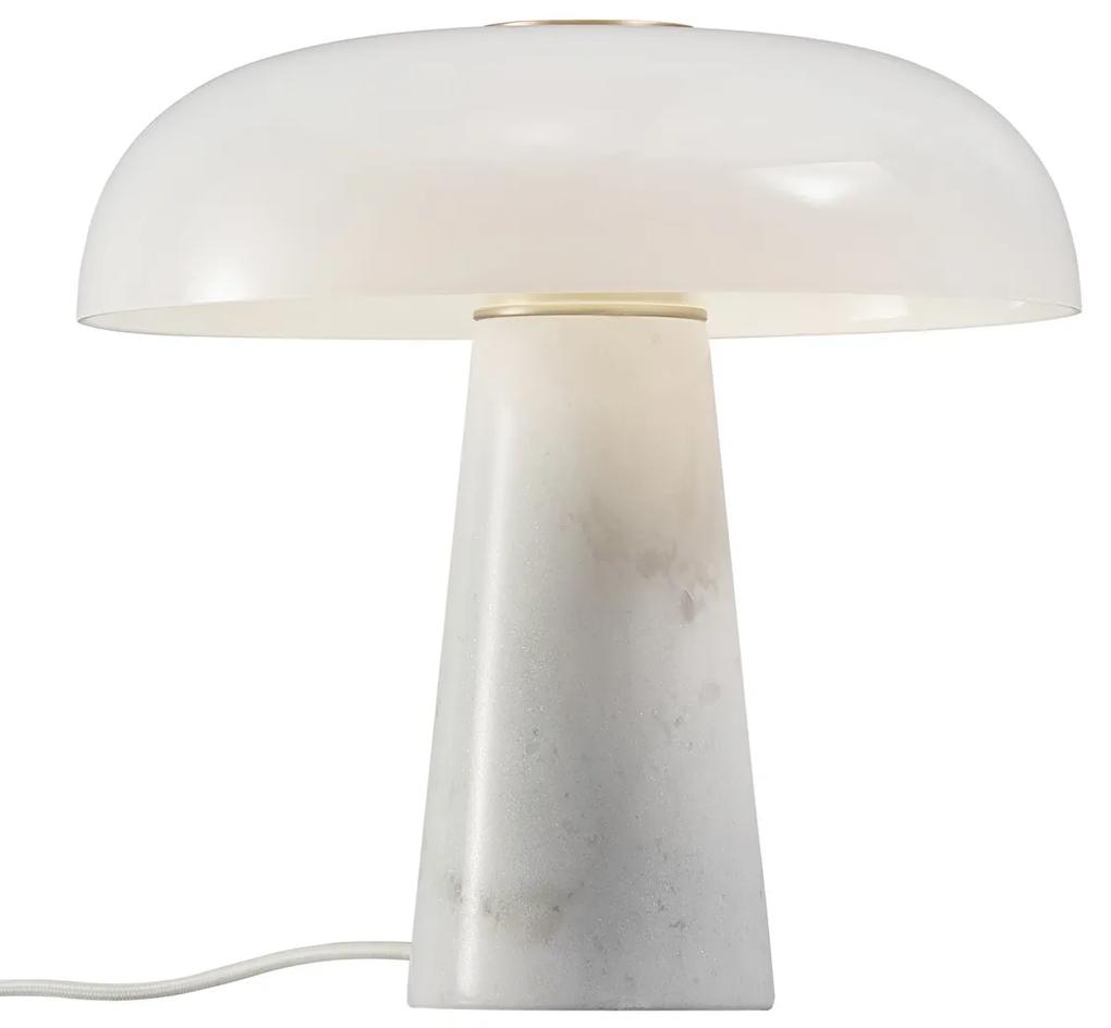 NORDLUX Moderná stolová lampa GLOSSY, 1xE27, 15W, biela