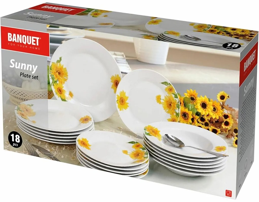 Banquet Sunny 18-dielna jedálenská súprava