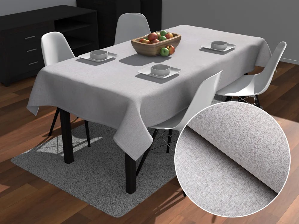 Biante Dekoračný obdĺžnikový obrus BKW-206 Svetlo sivobéžový žíhaný 120x200 cm