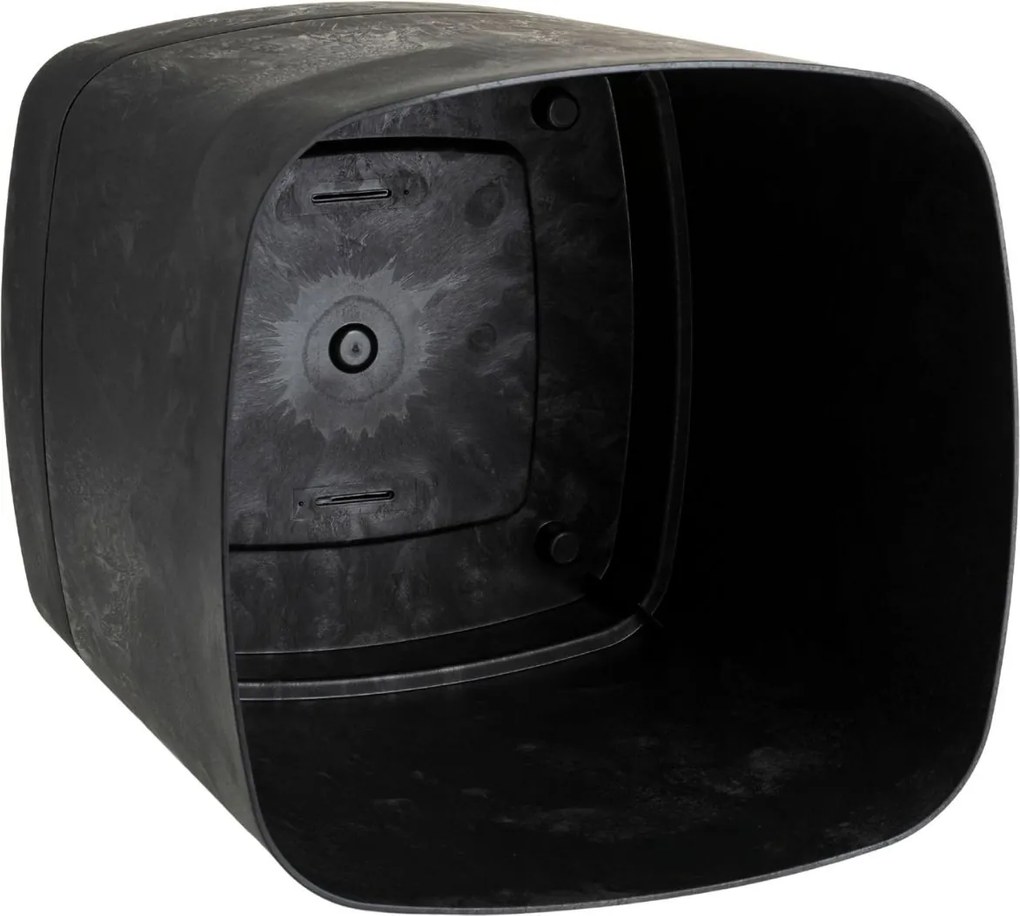 Sada 3 ks květináčů Cubi 16x16/19x19/25x25 cm černý beton