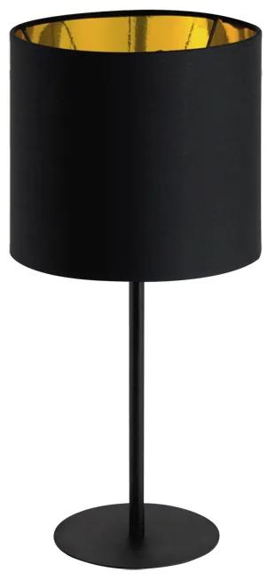 PALNAS Moderná stolná lampa ZITA, čierna, zlatá