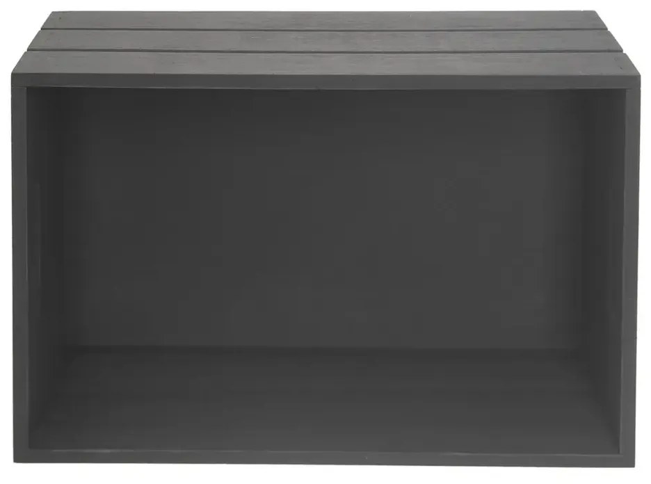 Orion Drevená debnička, antracitová, 26 x 16 x 11​ cm, S