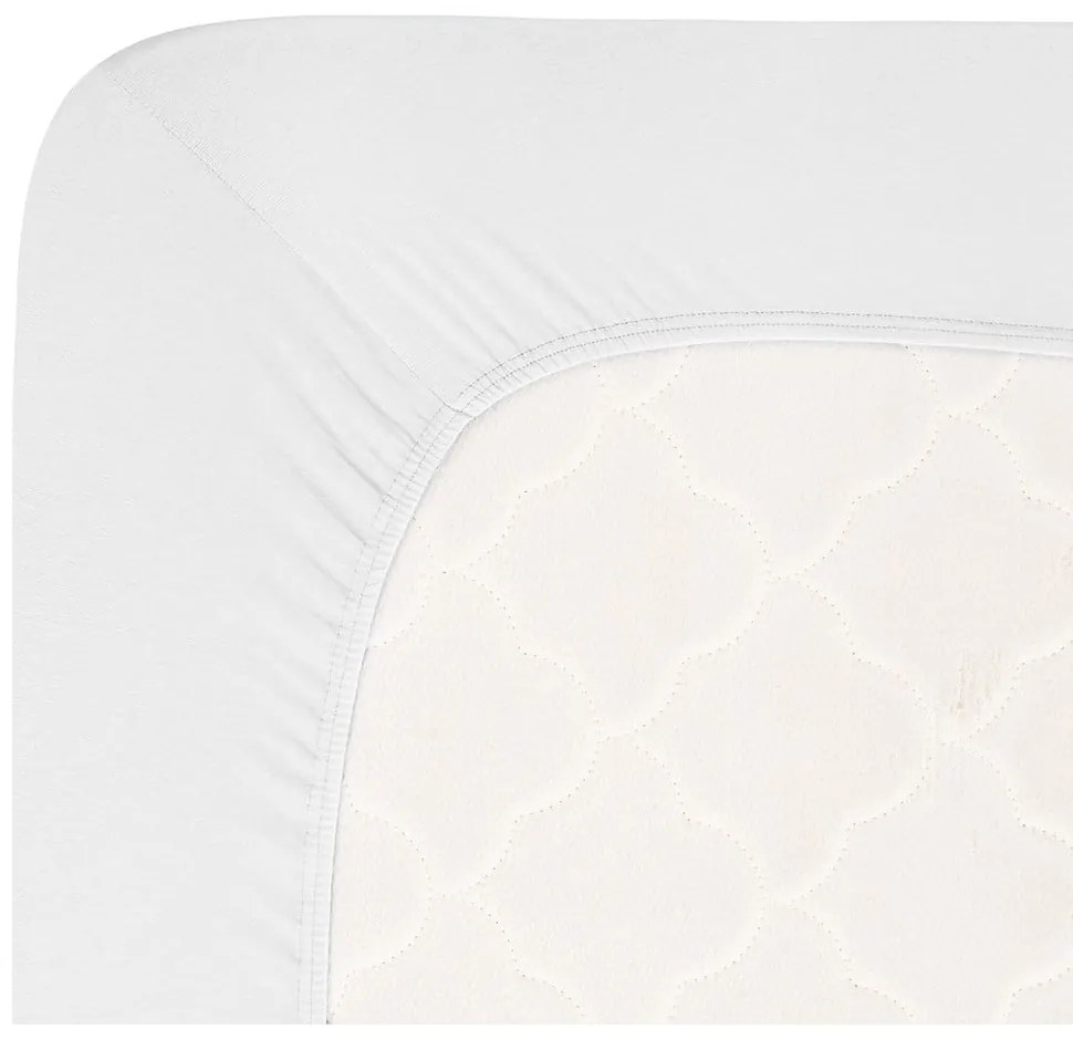 Biela napínacia plachta jersey 90x200 cm Boxspring – Andrea Simone