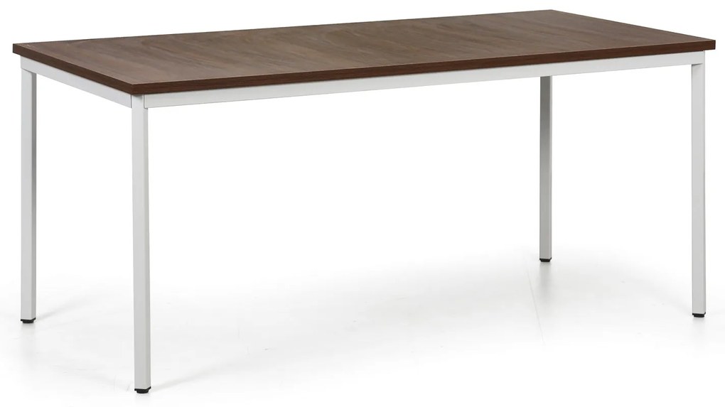 Jedálenský stôl TRIVIA, sivá podnož, 160x80 cm, orech