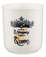 4-dielna jedálenská súprava, čierna/biela, porcelán