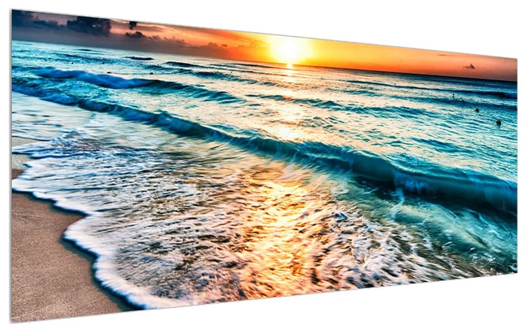 Obraz morskej pláže (120x50 cm)