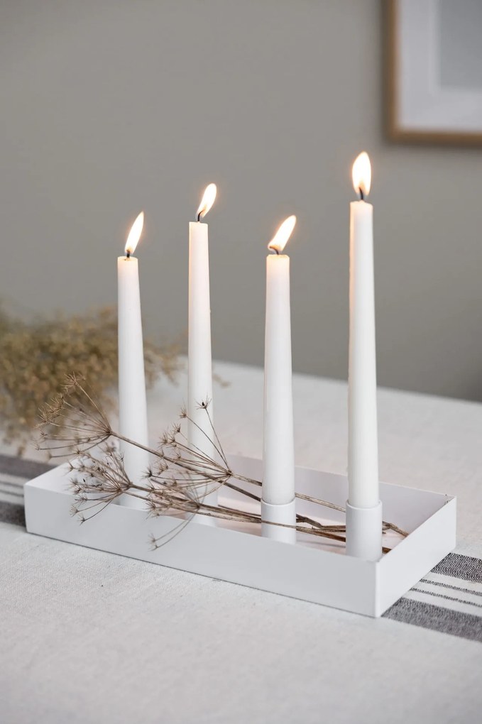 Storefactory Magnetický adventný svietnik Sund White