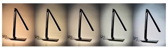 Solight WO37-B - LED stolná lampa stmievateľná USB konektor LED/12W/230V čierna