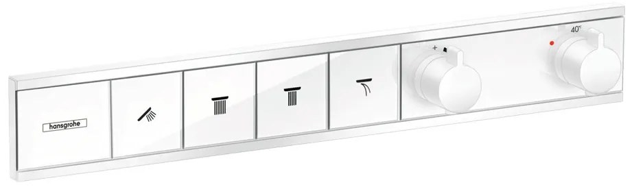 Hansgrohe RainSelect, batéria pod omietku na 4 spotrebiče, matná biela, HAN-15382700