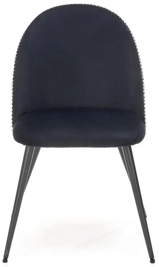 Jedálenská stolička K478 čierna/biela