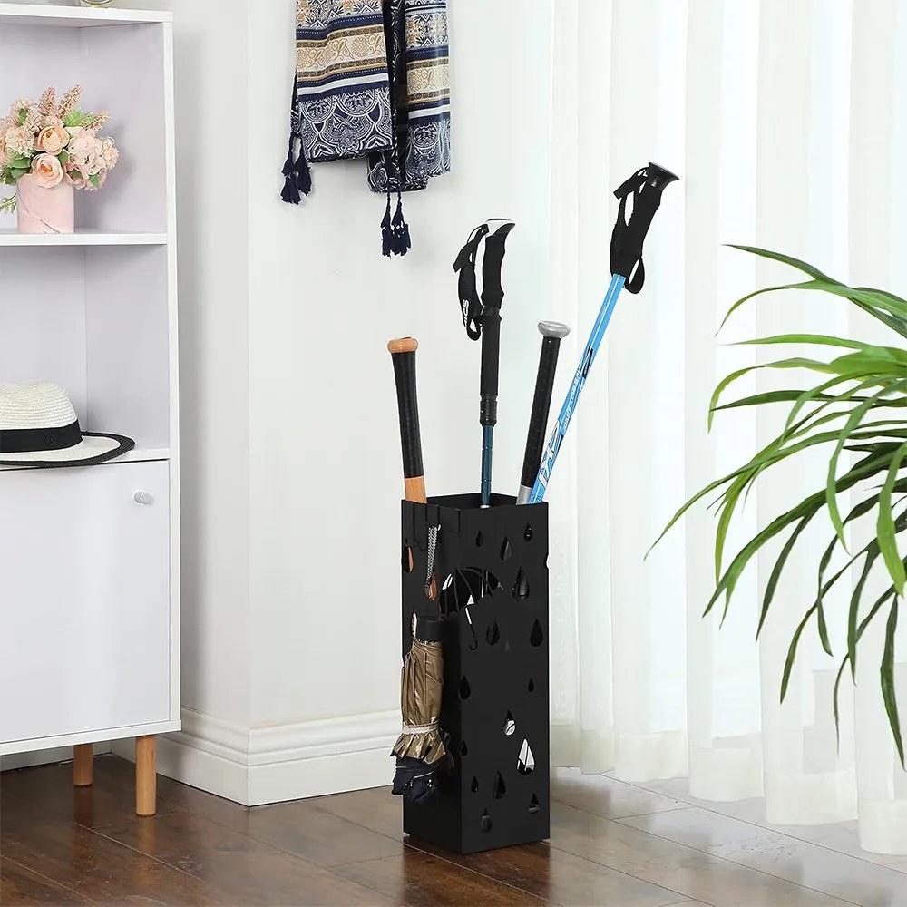 Stojan na dáždniky, čierny