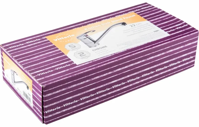 VITTORIA Batéria stojanková umývadlová / drezová, rameno 220mm