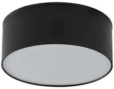 Stropné svietidlo LED teplá farba 3000K čierna SOLARI 12 cm