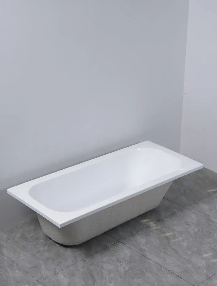 Erga Pureline-O, vaňa 1400x700x400 mm bez nožičiek, biela lesklá, ERG-V07-PURELINE-O-140x070-WH