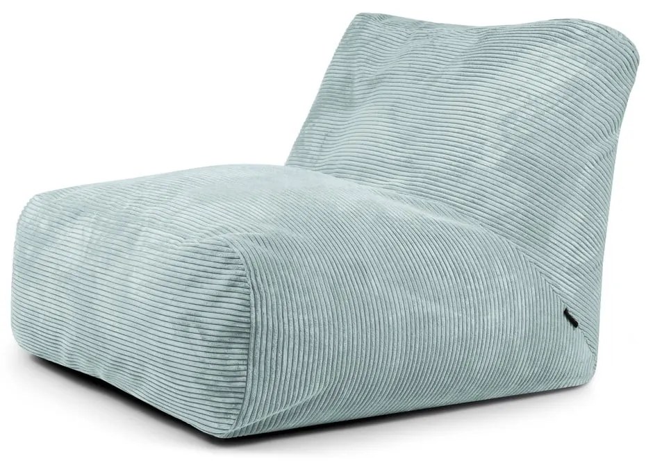 Menčestrový sedací vak v mentolovej farbe Tube 100 – SLOWDOWN