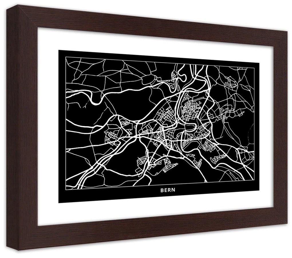 Gario Plagát Plán mesta Brno Farba rámu: Bez rámu, Rozmery: 90 x 60 cm
