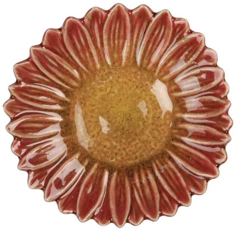 Dekoračný keramický tanierik v tvare kvetu Retro Uniq - Ø 14*3 cm