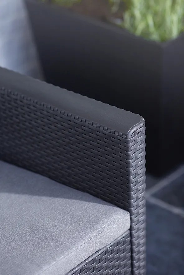 Allibert CLAIRE 3 SEATERS SOFA - grafit