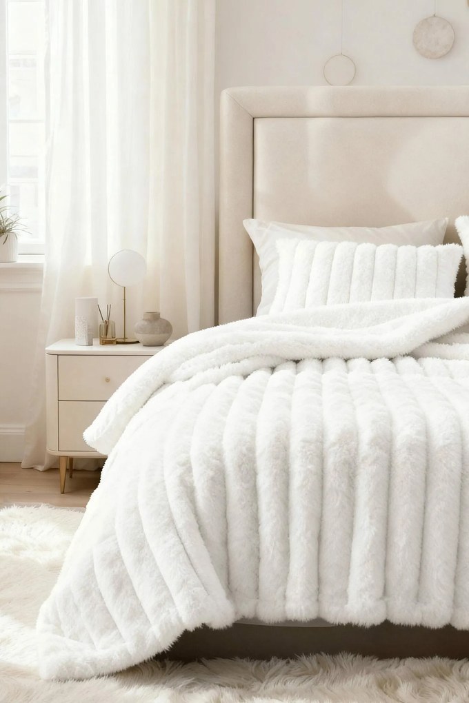 Deka BUNNY biela Rozmer: 200x220 cm