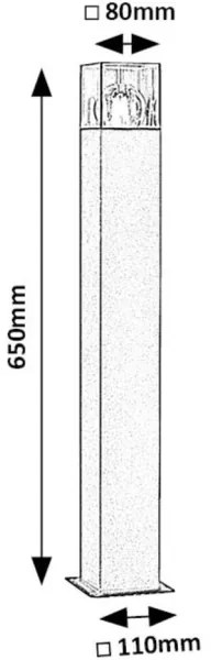 Rabalux 77082 - Vonkajšia lampa LOANDA 1xE27/60W/230V IP54 čierna
