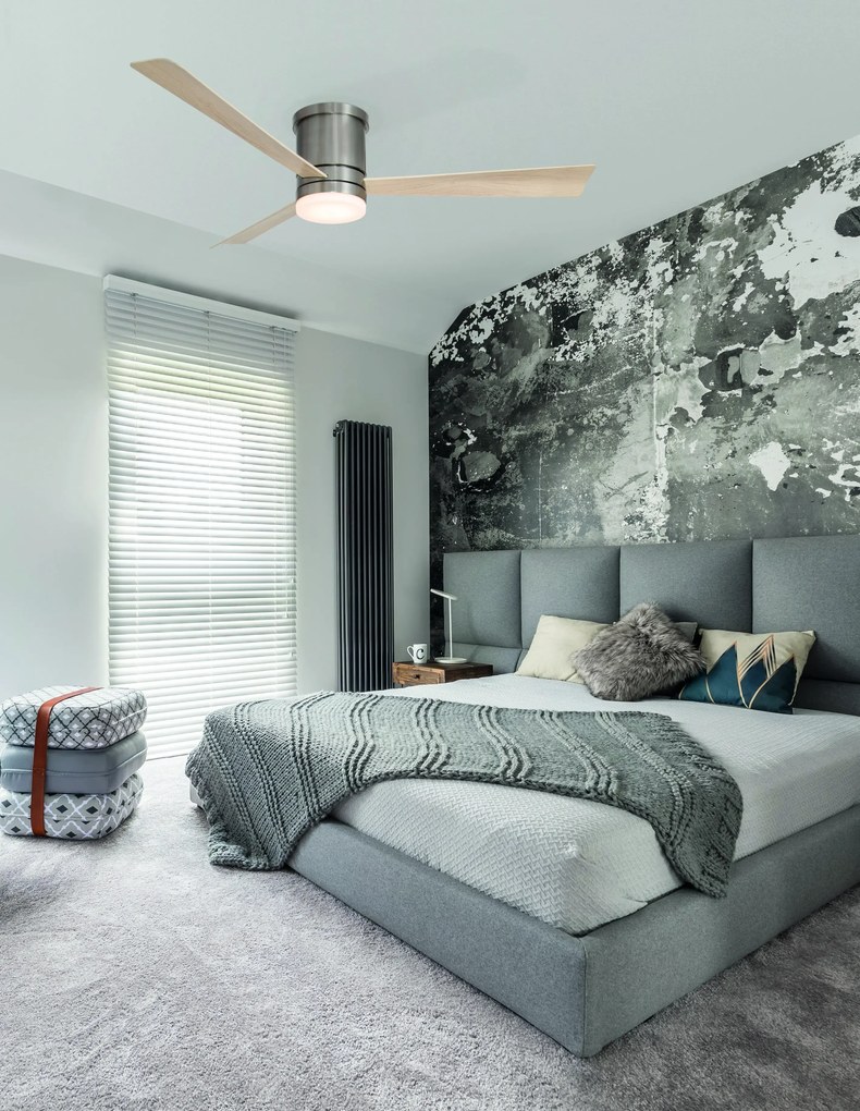 Stropný ventilátor Silky 13.2 nikel s diaľkovým ovládaním