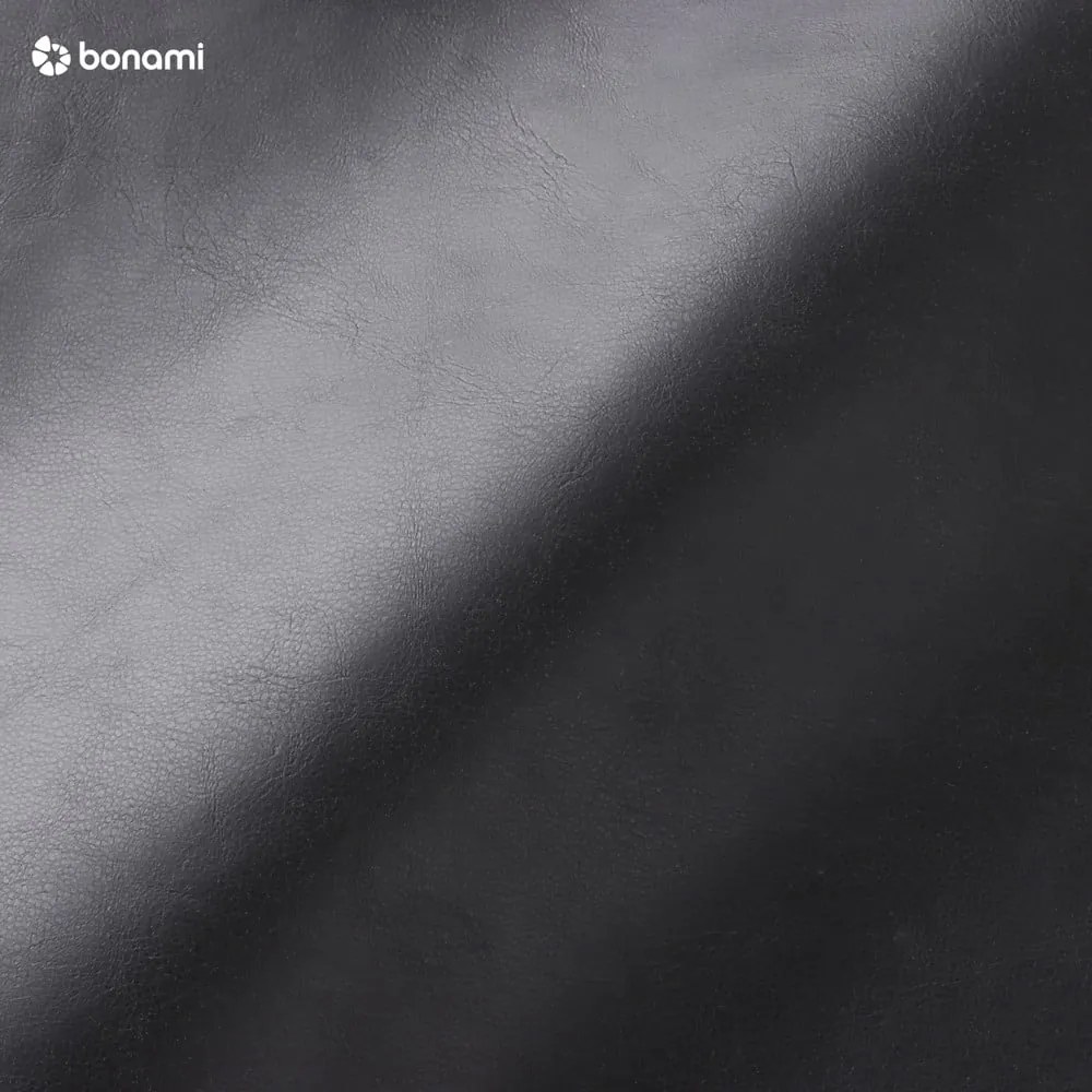 Čierne kreslo z umelej kože Zuiver Feston