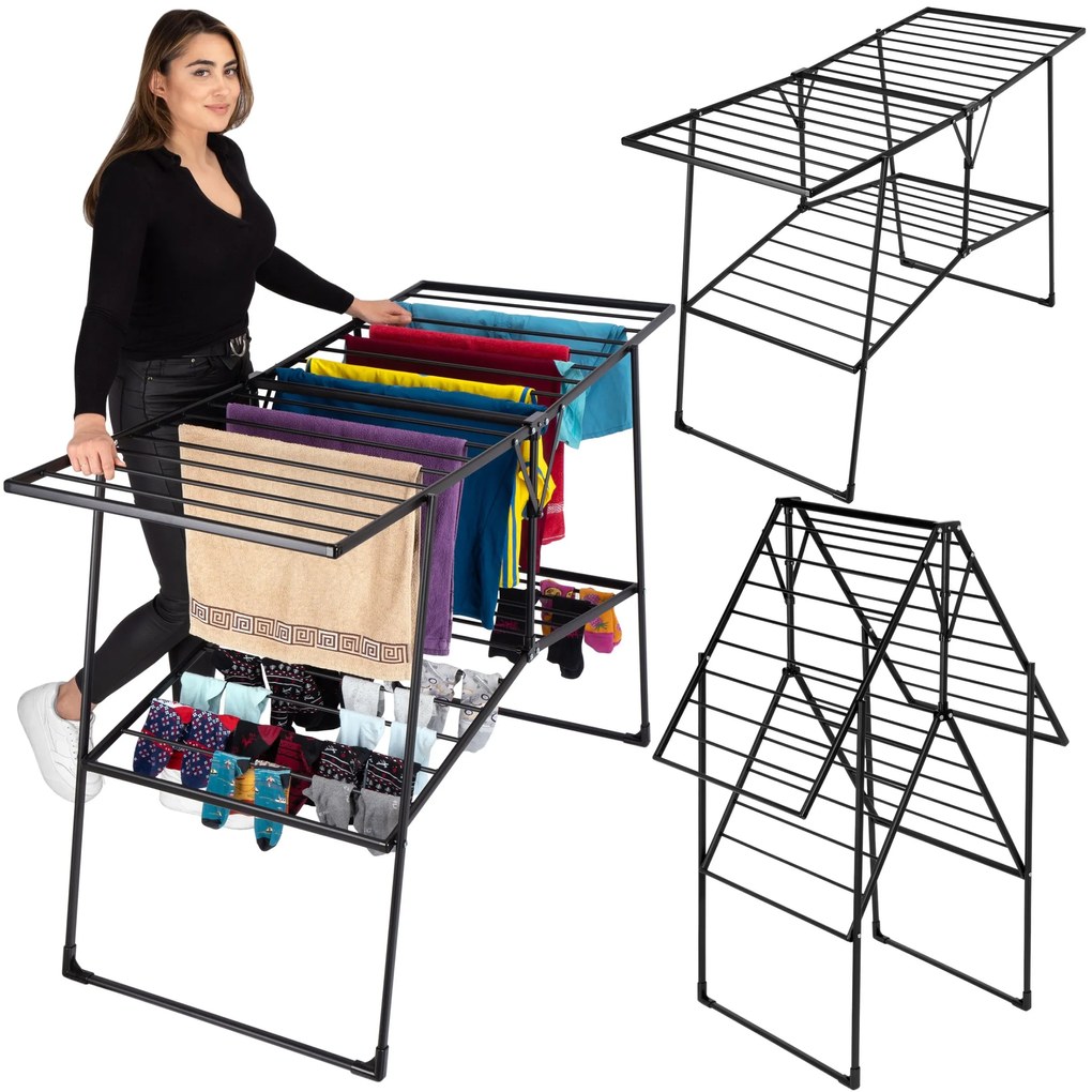 Sušiak na bielizeň ROSITA čierny