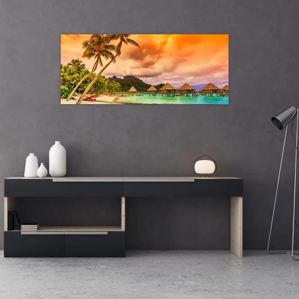 Obraz - Ostrov Bora Bora (120x50 cm)