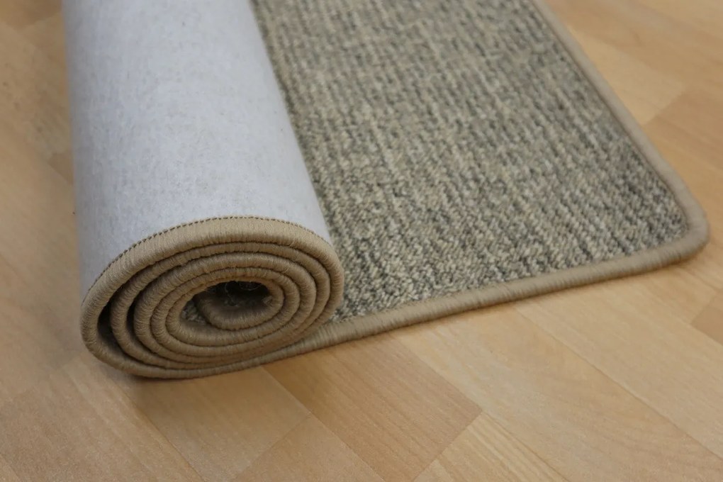 Vopi, Koberec behúň na mieru Alassio šedobéžový, šíre 50 cm, šedá, chodba / predsieň