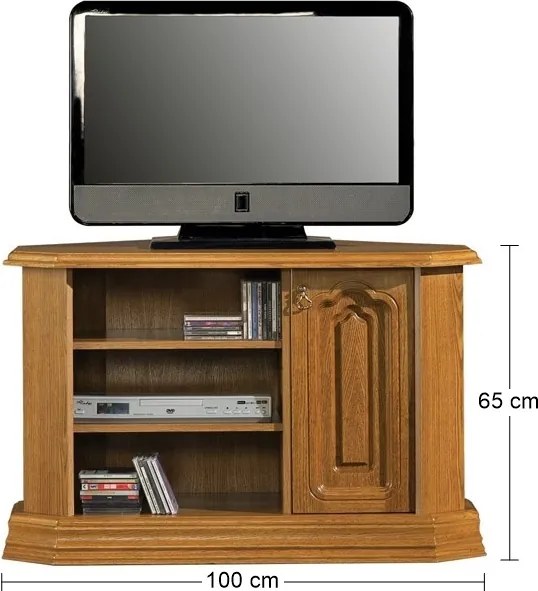 Rustikálny TV stolík Kinga F - drevo D3