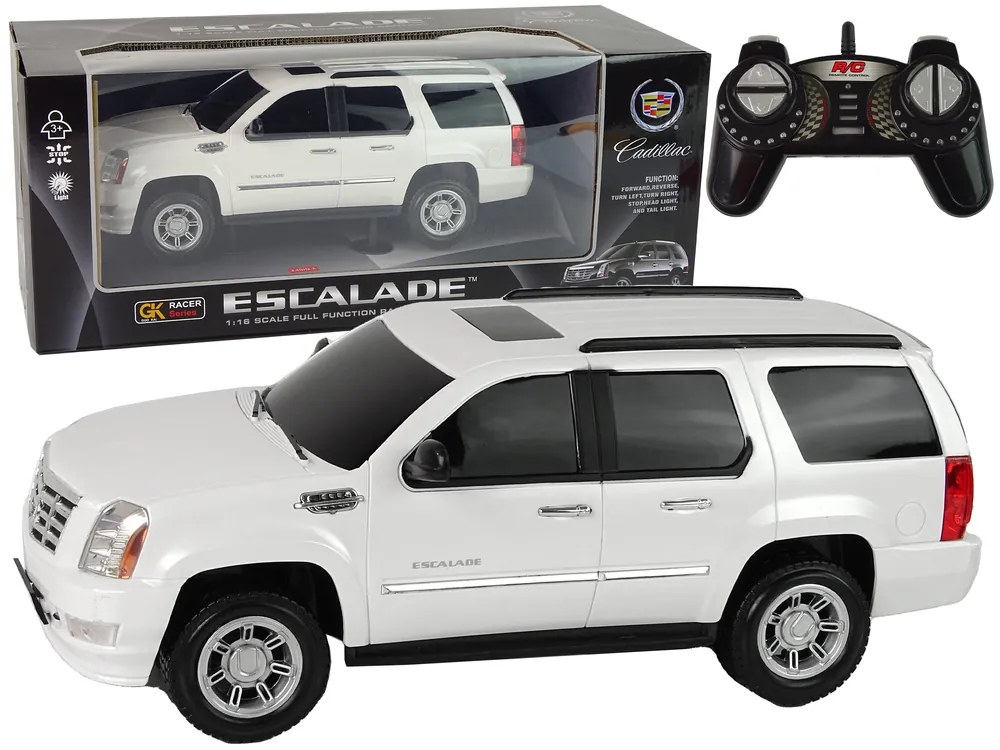 Lean Toys Auto Cadillac Escalade R/C 1:16 - biele