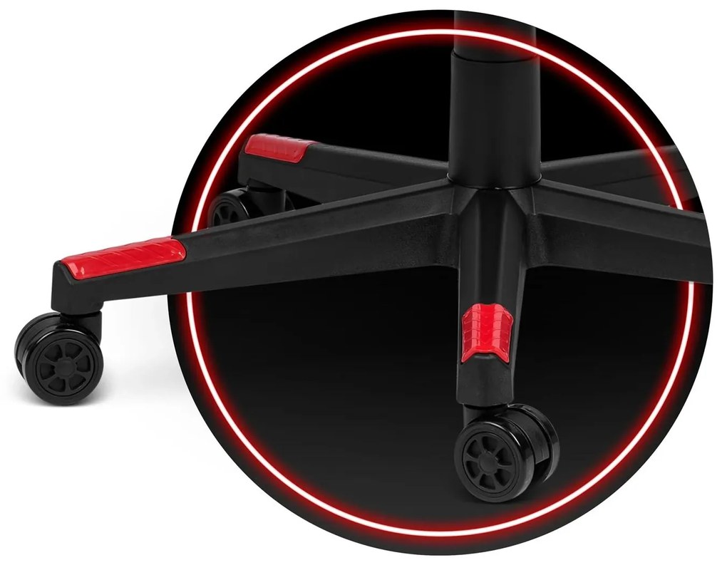 Sofotel Herné kreslo Shiro čierno-červené - 2193