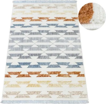 Koberec BROADWAY C0784 biely / žltý / krémový