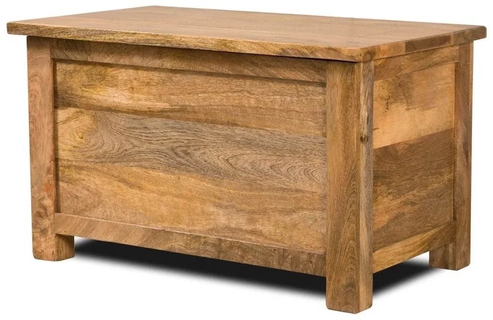 furniture-nabytek.cz - Drevená truhla na bielizeň 90x45x45 z masívu mango
