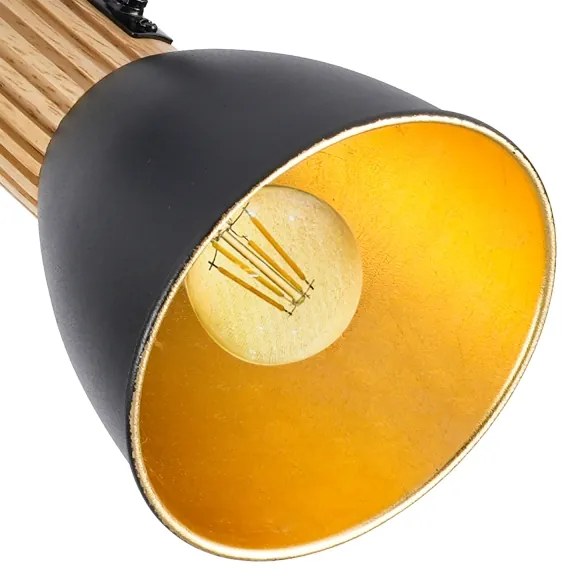 Brilagi - Bodové svietidlo ODENSE 3xE14/10W/230V kaučukovník/čierna